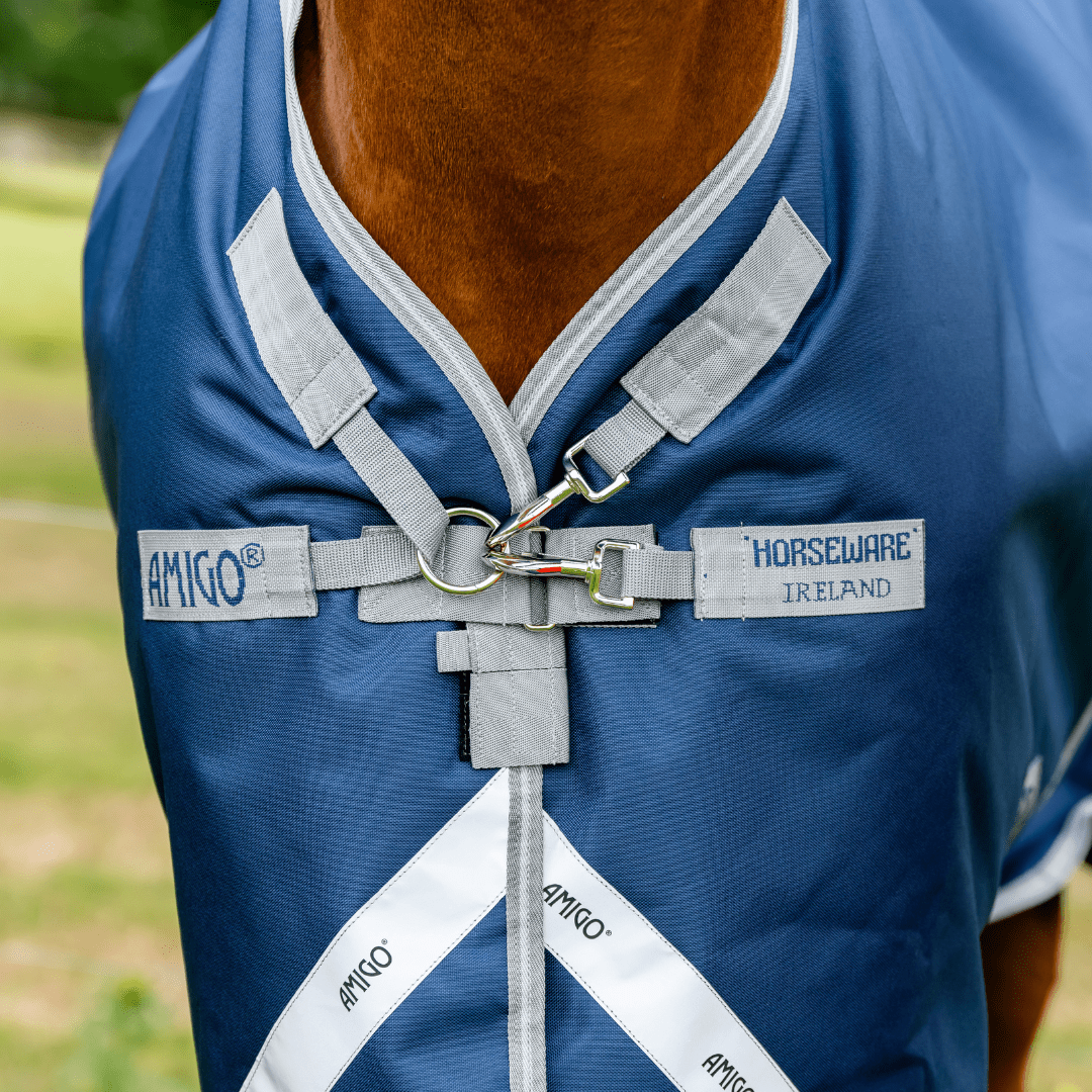Horseware Amigo - 1200D Turnout Regndækken - 50 gram - Navy - animondo.dk - AAOAL1 - BJI0 - 66