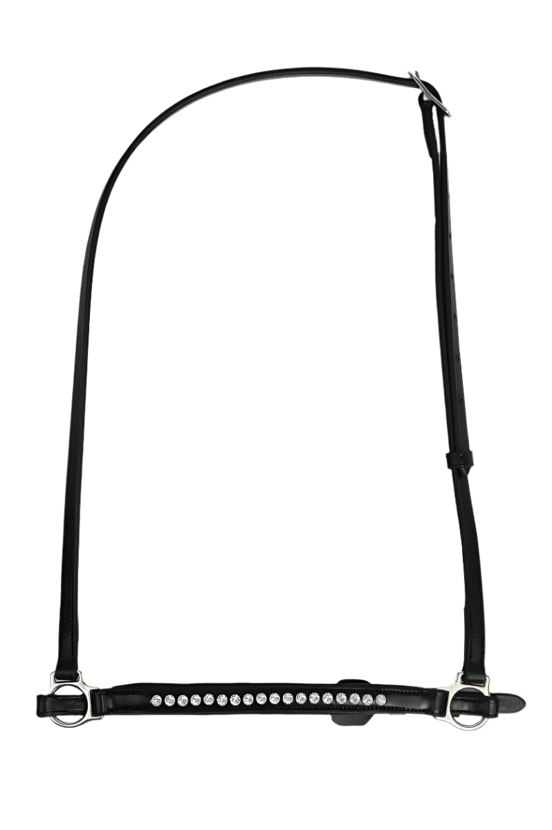 Noseband "KRISTALL", silver - animondo.dk - NR-KRS-SI-21