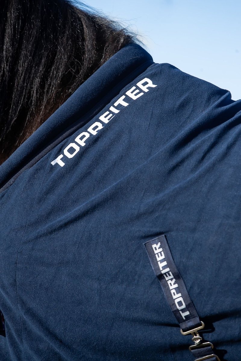 Top Reiter - Svedtransporterende fleece dækken "Klaki" Iceland - Navy - animondo.dk - DE - FLE - KLK - BU - ICE - 125