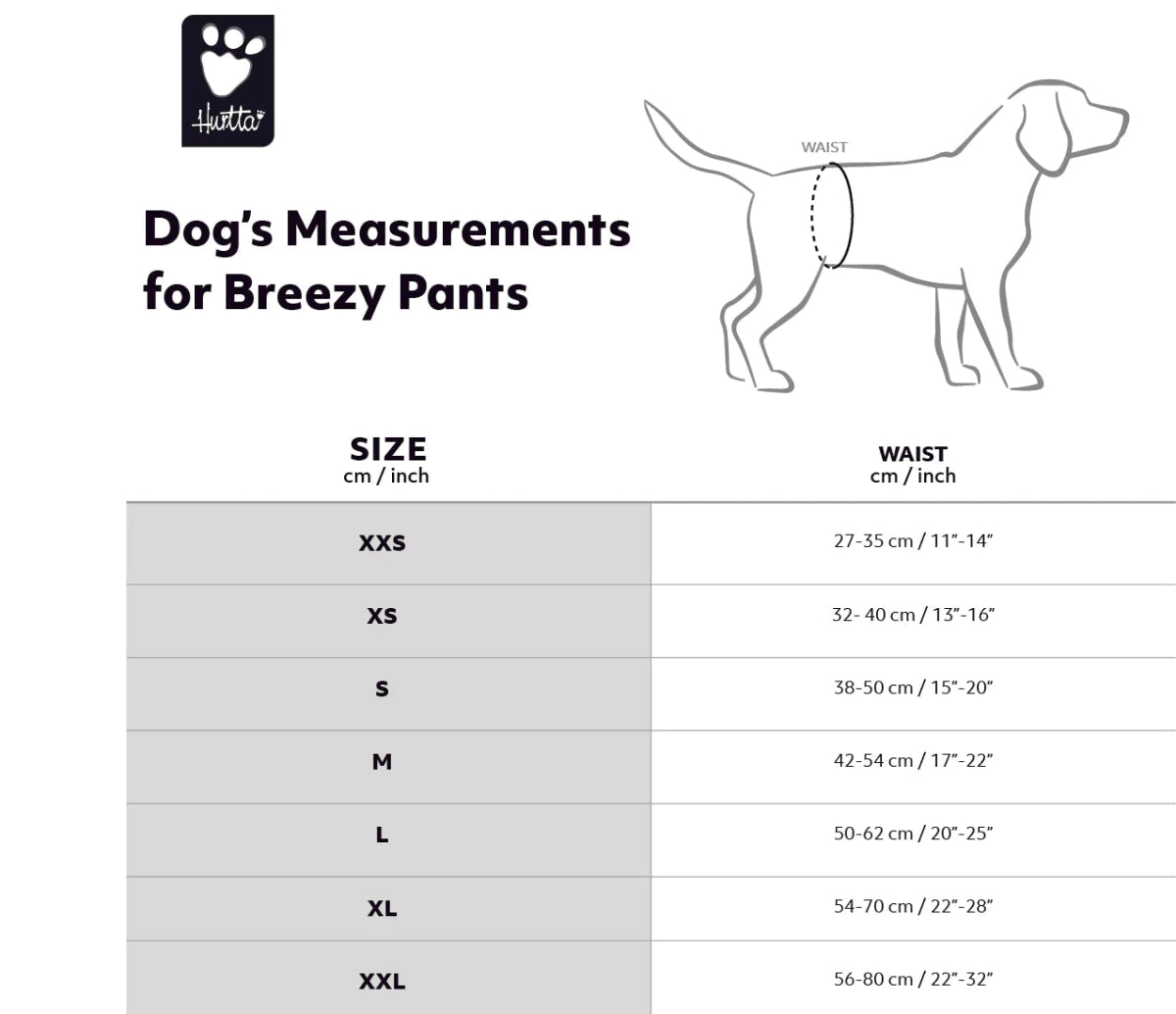 Hurtta Breezy Pants - Sort - animondo.dk