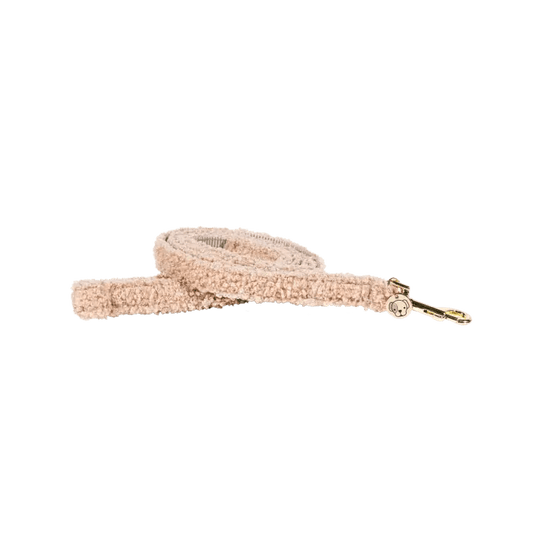 Kentucky Dog Leash Teddy Fleece 120 cm - Beige - animondo.dk