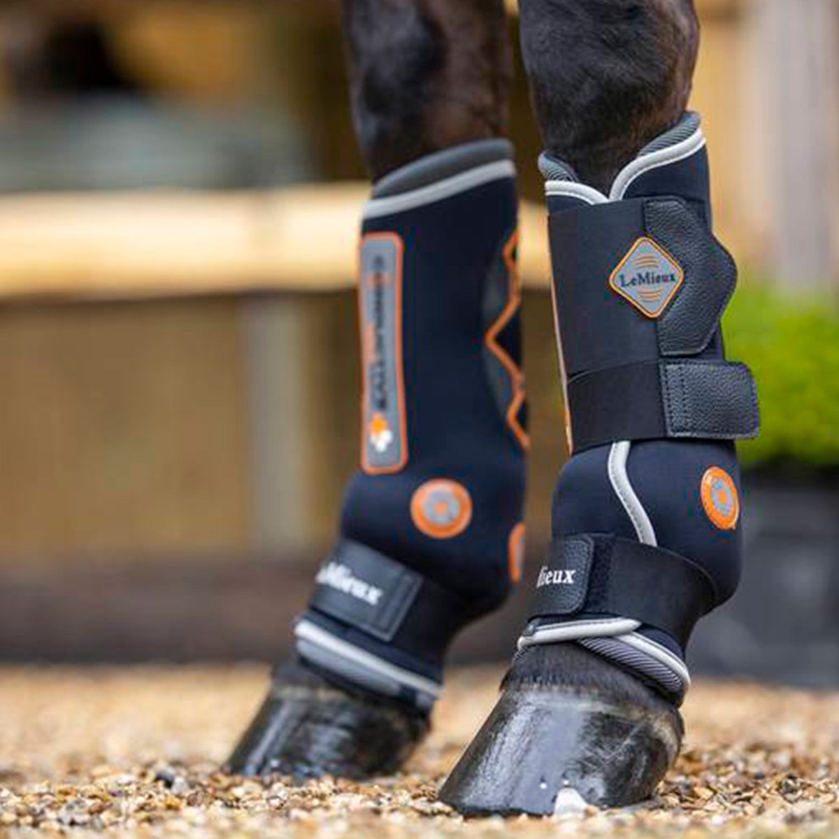 LeMieux Conductive Magno Boot Magnetgamacher - Sort - animondo.dk