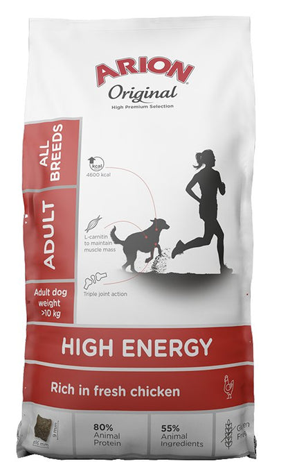 Arion Original - Energirigt hundefoder m. kylling - 12 kg - animondo.dk - 106086