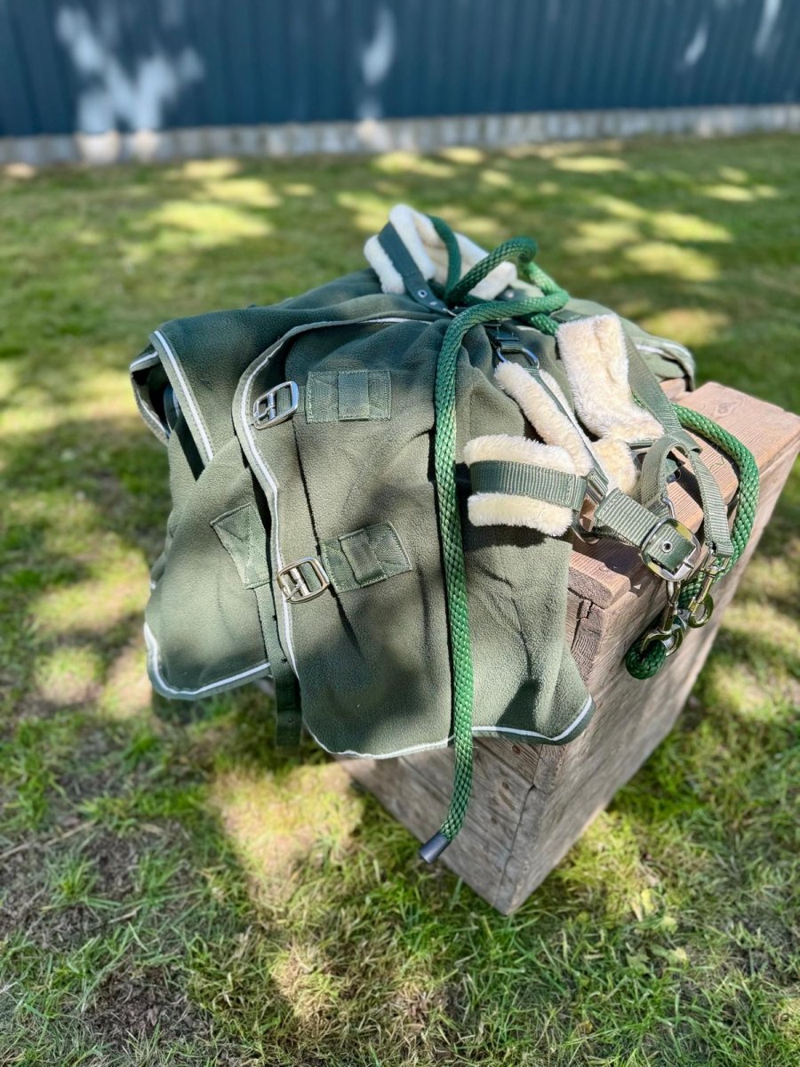 Cavalli - Fleecedækken - Moss Green - animondo.dk - CAV4100