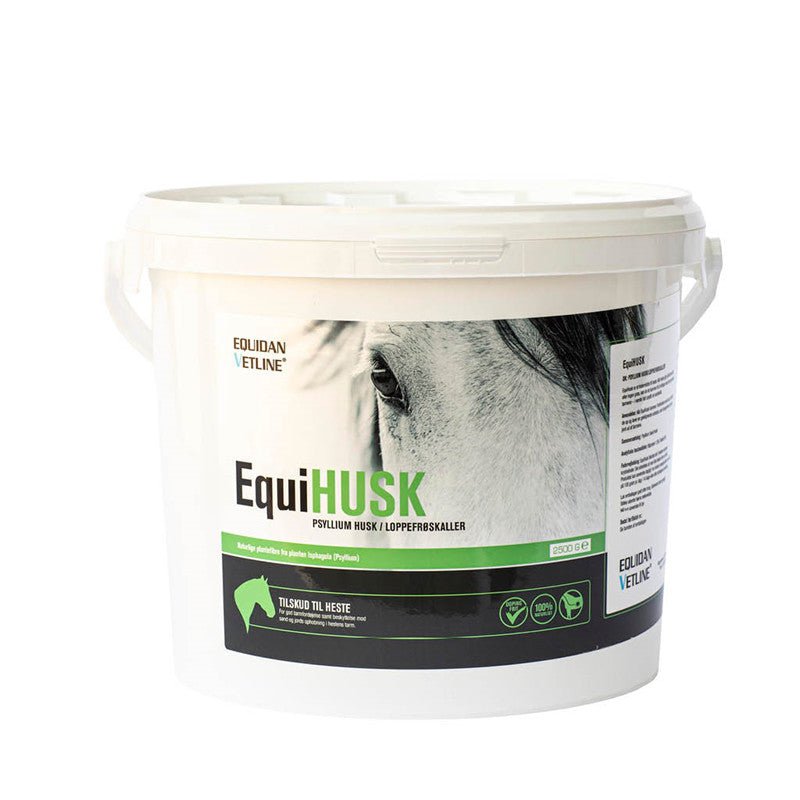 EquiHusk loppefrøskaller - sand og fordøjelse - 2,5 kg - animondo.dk - 120600