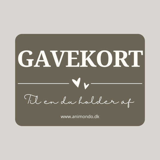 Gavekort - animondo.dk - 