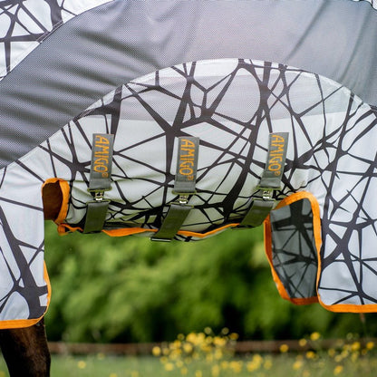 Horseware - Amigo CamoFly Plus Regn - og insektdækken - Grå/Orange - animondo.dk - AFRRK3 - J5S0 - 60