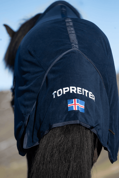 Top Reiter - Svedtransporterende fleece dækken "Klaki" Iceland - Navy - animondo.dk - DE - FLE - KLK - BU - ICE - 125