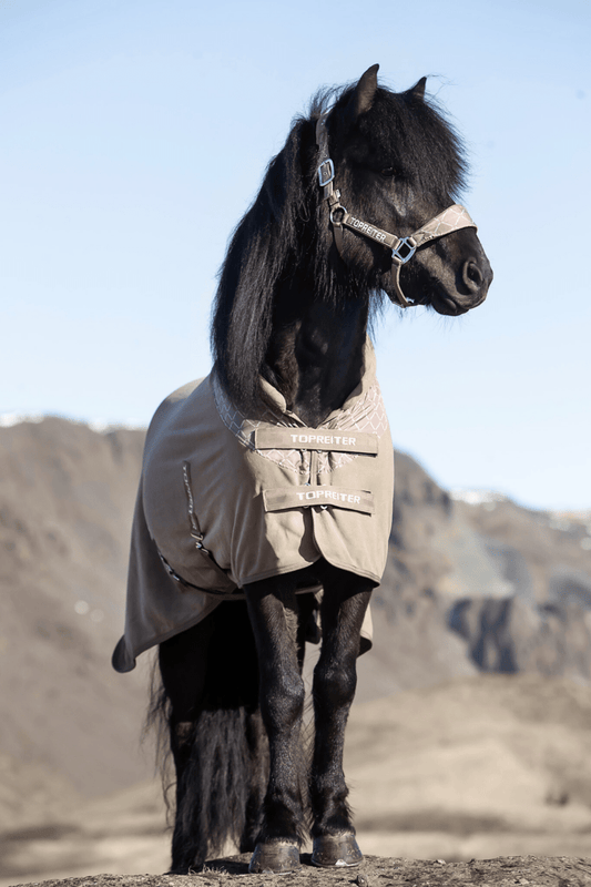 Top Reiter - Svedtransporterende fleece dækken "Klaki" - Trøffelbrun - animondo.dk - DE - FLE - KLK - TBR - 125