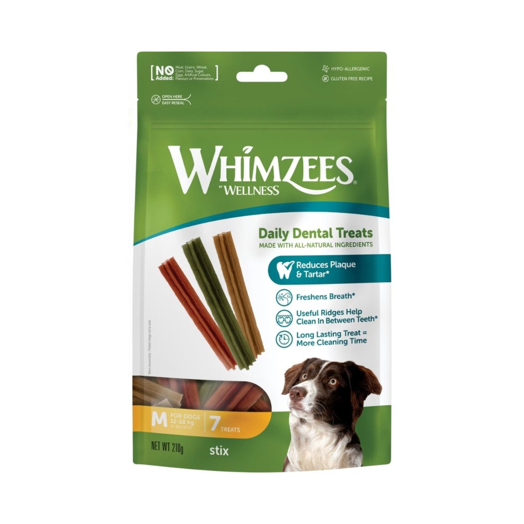 Whimzees - Tyggestænger mellemstore hunde - 7 stk. - animondo.dk - WH0700210