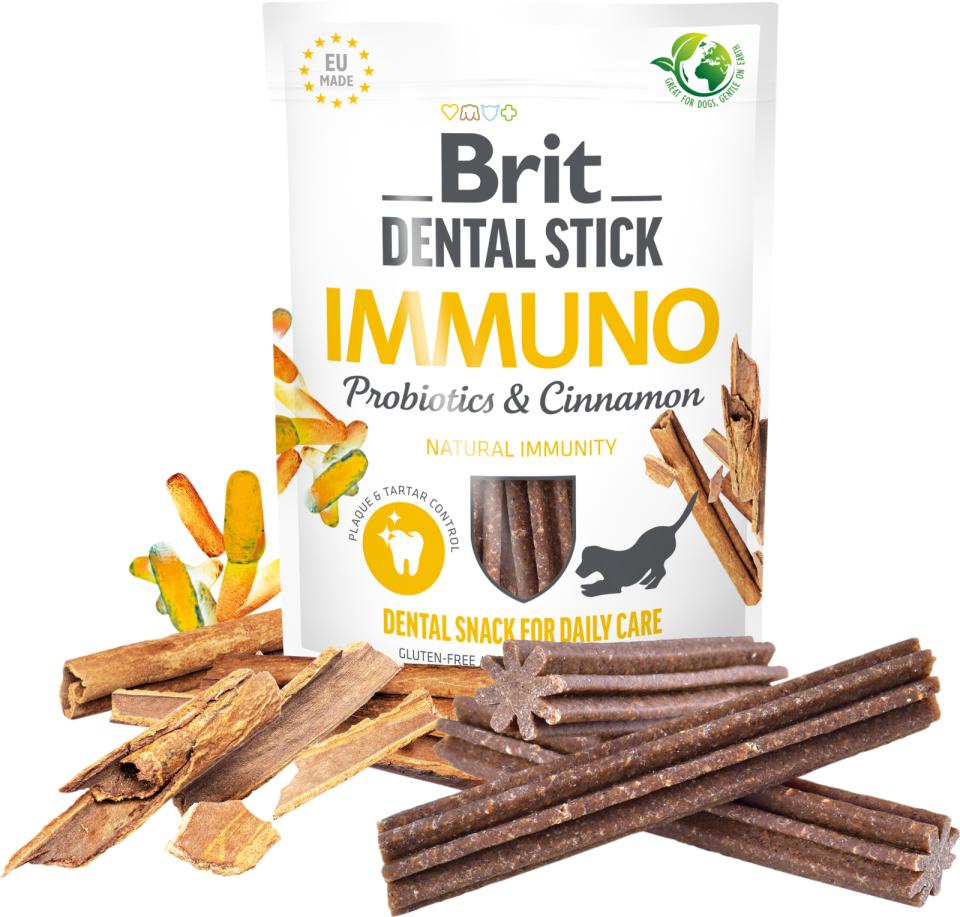 Brit Care Dental Stick Immuno 7 pcs - animondo.dk