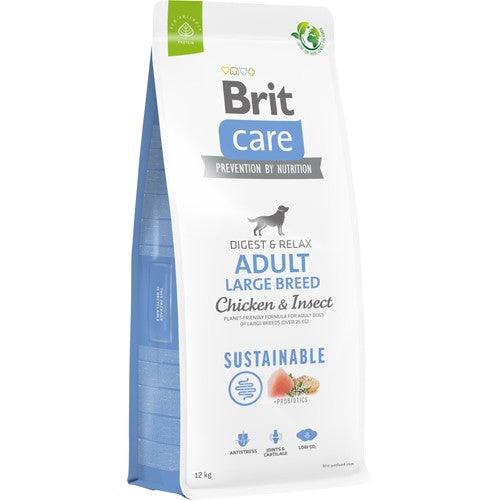 Brit Care Sustainable Adult Large Breed Kylling & insekt 12 kg - animondo.dk