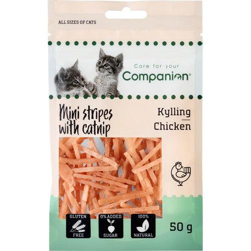 COMPANION CHICKEN STRIPES WITH CAT NIP - animondo.dk