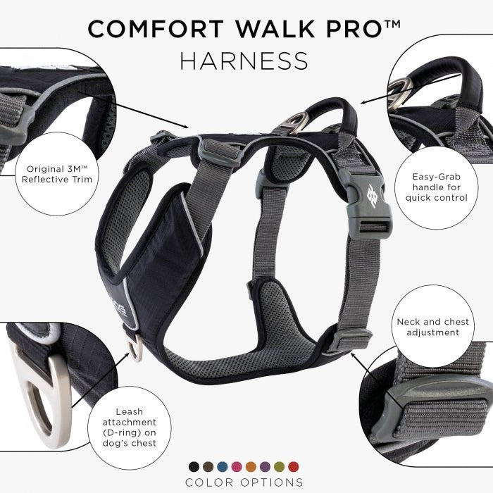 Dog Copenhagen Sele - "Comfort Walk Pro™" - Sort - animondo.dk - HAR0001