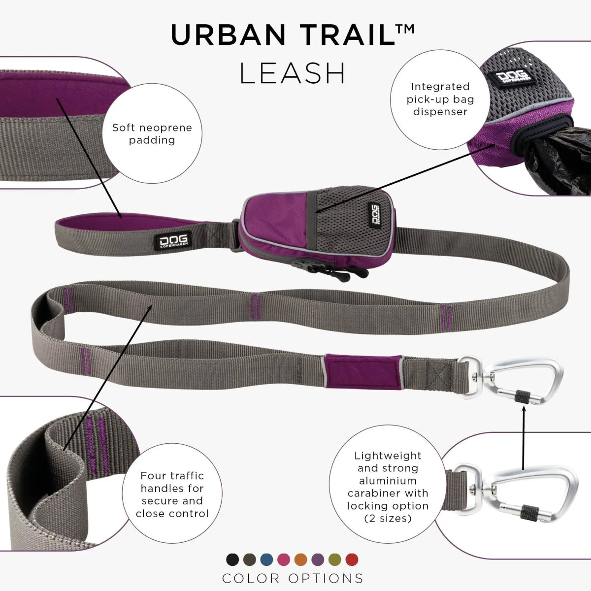 Dog Copenhagen Urban Trail™ Line - Purple Passion - animondo.dk