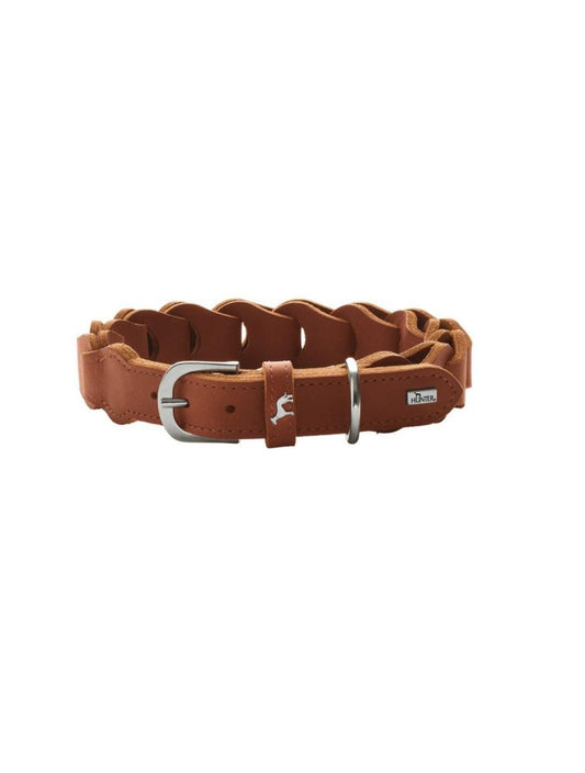 Hunter Solid Education Chain Halsbånd - Cognac / 50 - animondo.dk