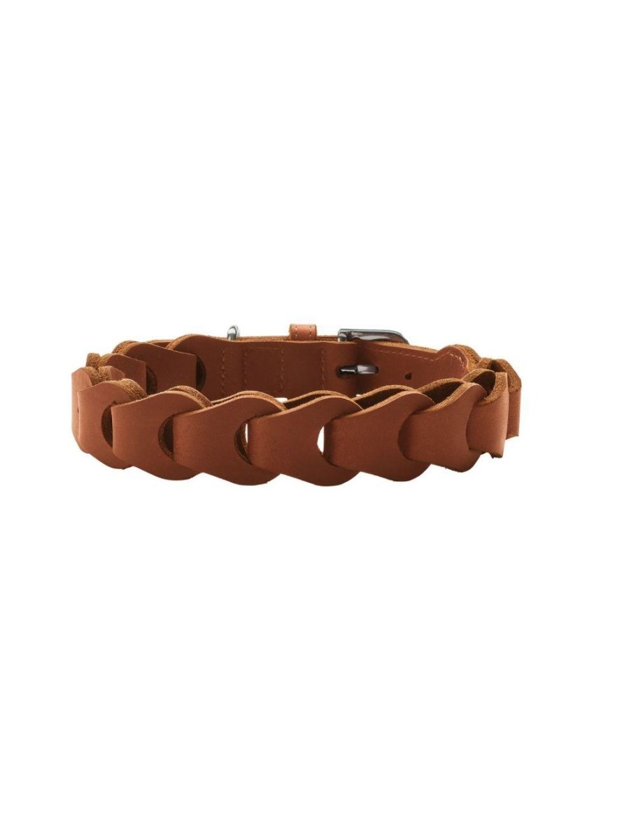 Hunter Solid Education Chain Halsbånd - Cognac / 50 - animondo.dk