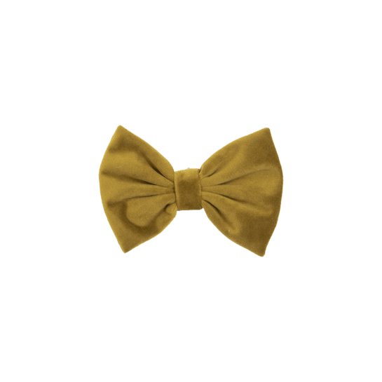 Kentucky Bow Tie Velvet Mustard - animondo.dk