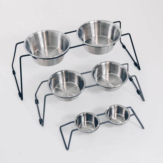 Kentucky Dog Bowl Comfort Feeder - Sort - animondo.dk