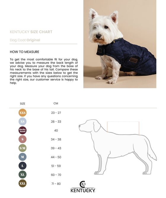 Kentucky Dog Coat Original - Bordeaux - animondo.dk