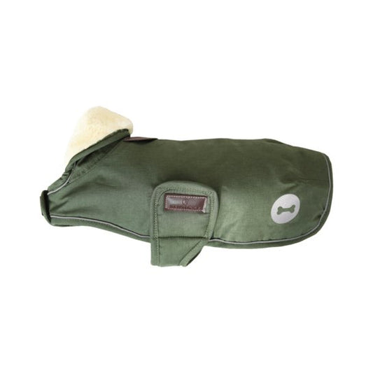 Kentucky Dog Coat Waterproof - Olivengrøn - animondo.dk