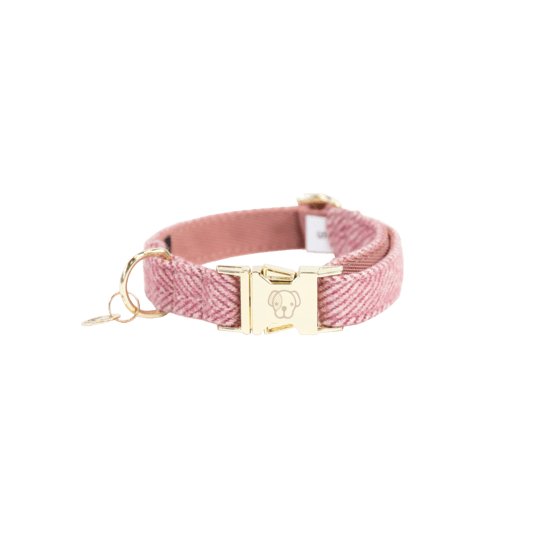 Kentucky Dog Collar Wool - Lys Pink - animondo.dk