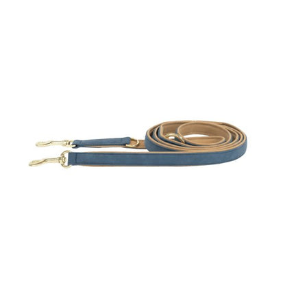 Kentucky Dog Lead Vegan Leather - Navy/Beige - 250cm - animondo.dk