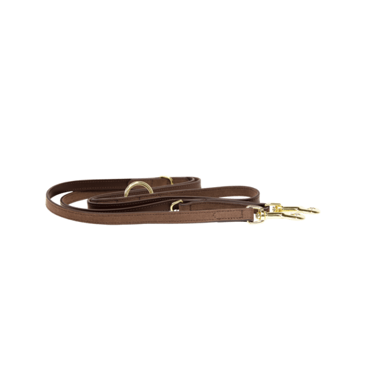 Kentucky Dog Lead Velvet Leather - Brun - 2 m - animondo.dk