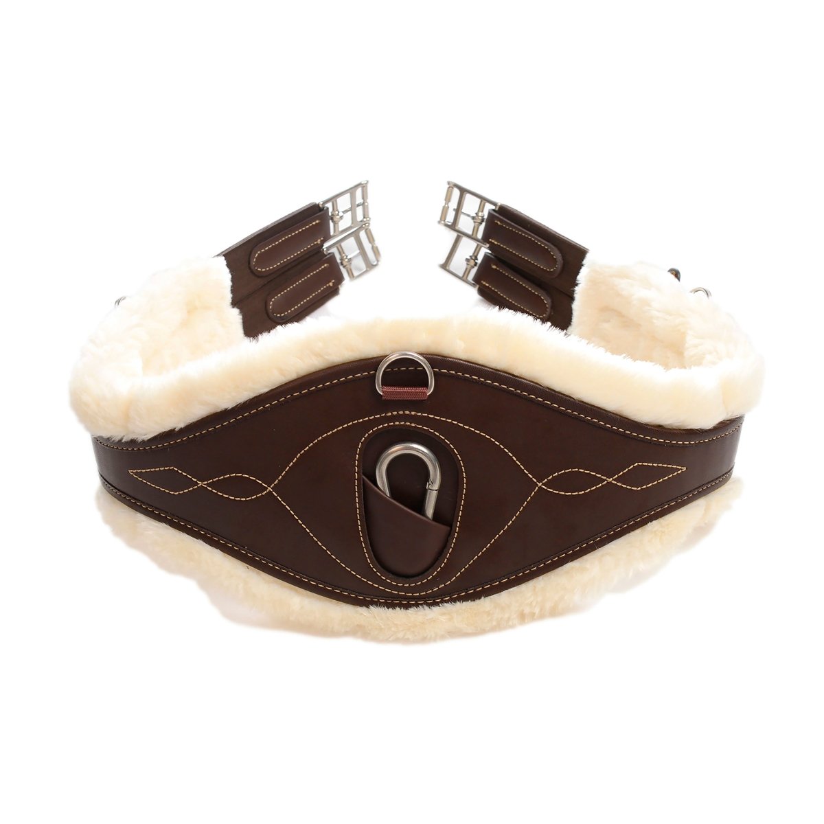 Kentucky Horsewear Anatomisk Gjord m. Lammeskind - Brun - animondo.dk