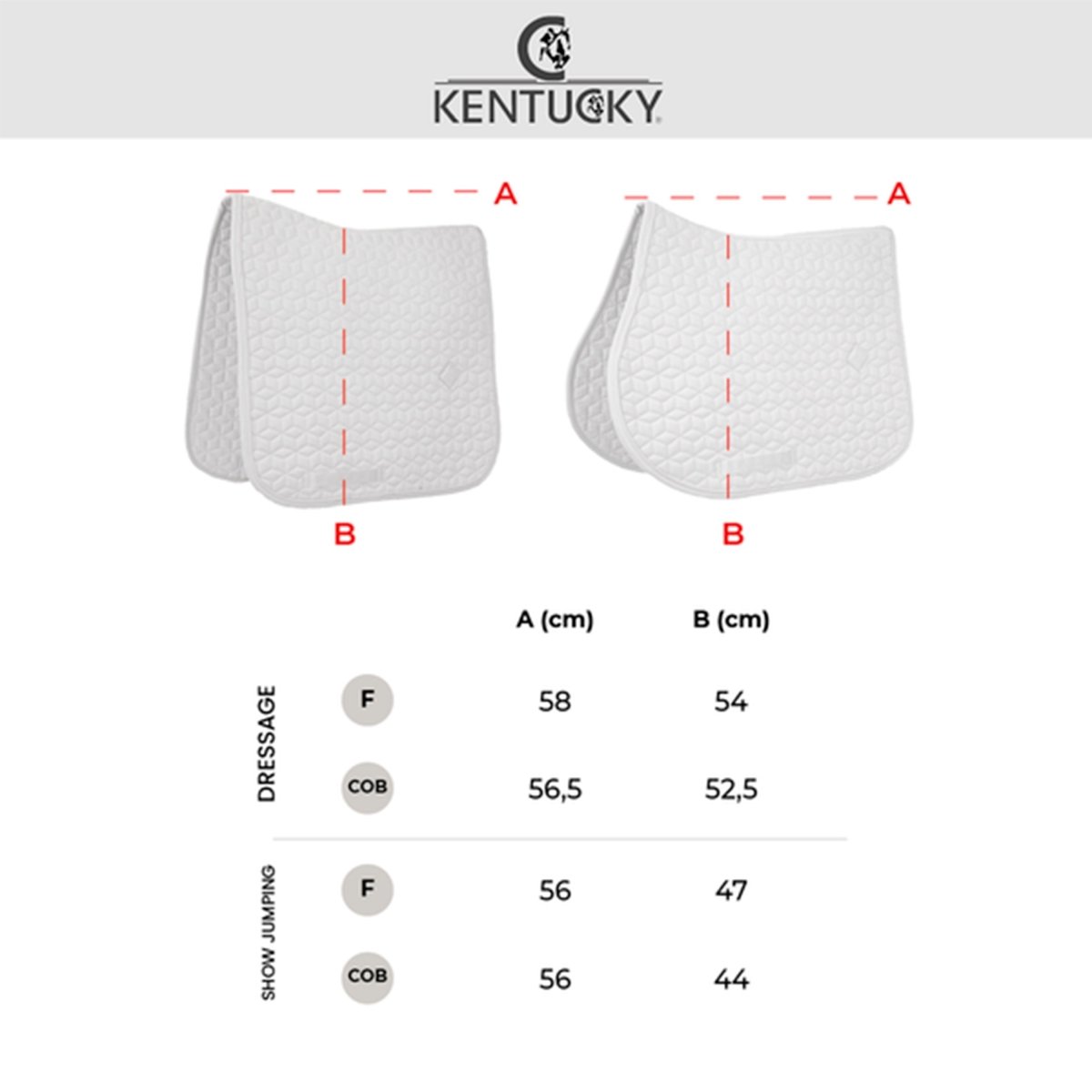 Kentucky Horsewear Pearls Show Dressurunderlag - Brun - animondo.dk