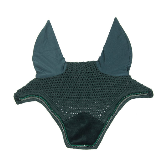 Kentucky Horsewear Wellington Velvet Pearls Hut - Pine Green - animondo.dk