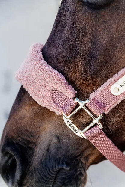 Kentucky Teddy Fleece Halter - Old Rose - animondo.dk