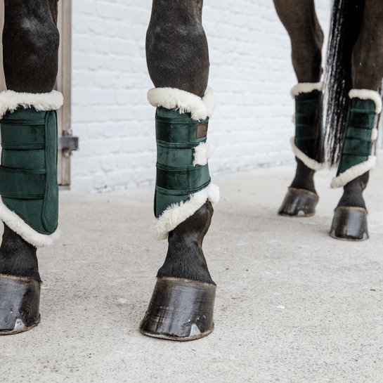 Kentucky Turnout boots Velvet Contrast - Pine Green - animondo.dk