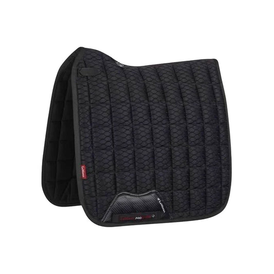 LeMieux Carbon Mesh Dressage Square Sadelunderlag - Sort - animondo.dk