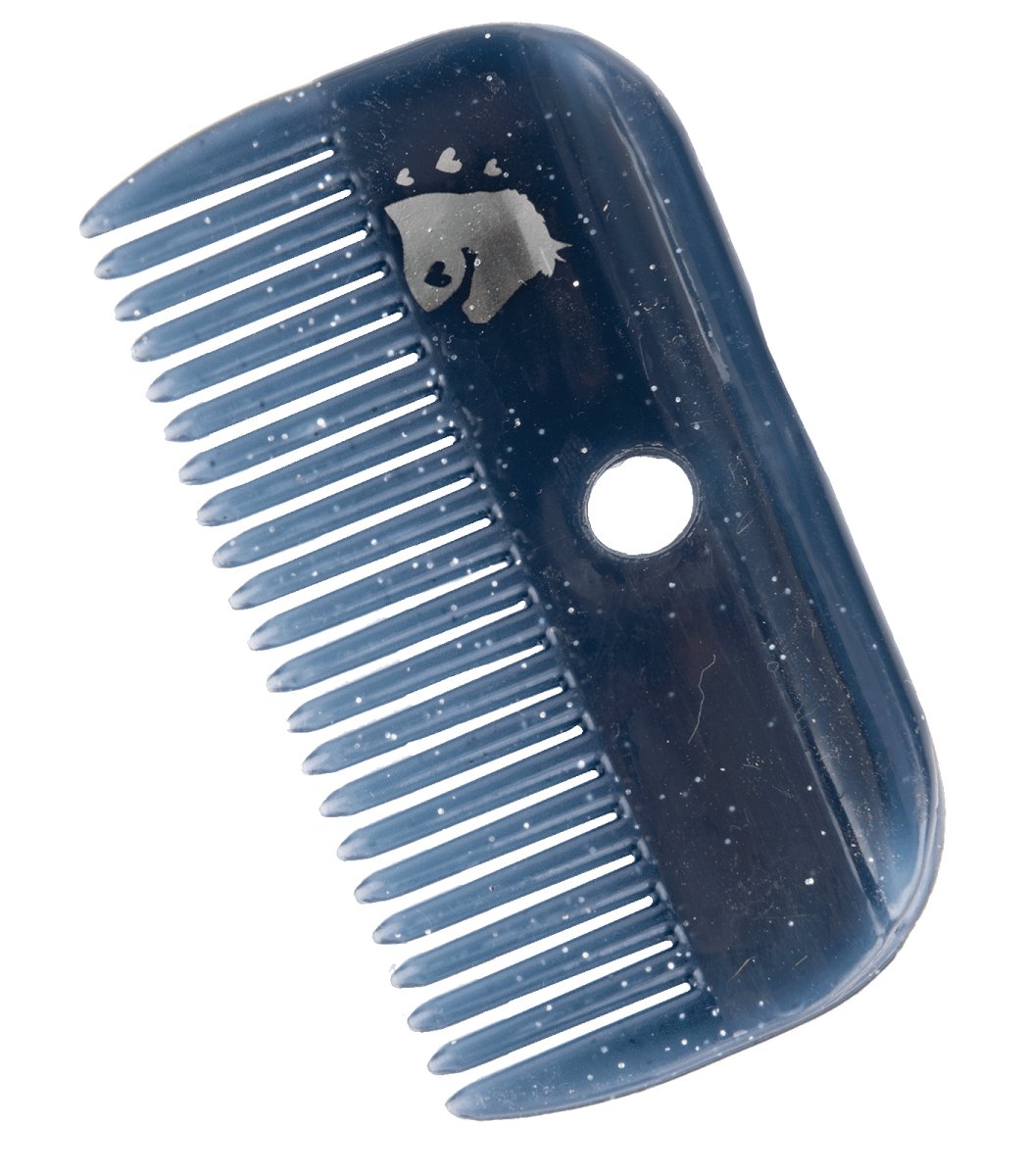 Mane comb Lucky Heart, night blue - animondo.dk