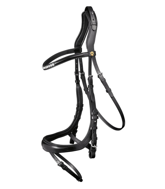 S-Line bridle Sensation, engl.comb. - Sort - animondo.dk