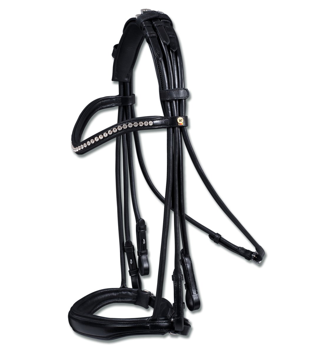 S-Line weymouthbridle Blackburn, pull back, black, Cob - animondo.dk