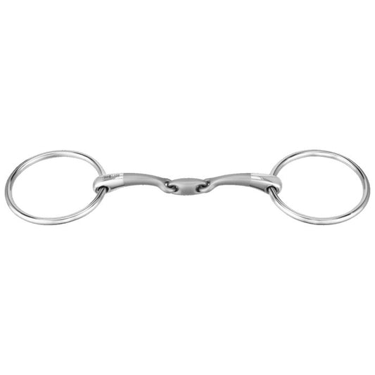 SATINOX loose ring snaffle 12 mm double jointed - Stainless steel - animondo.dk