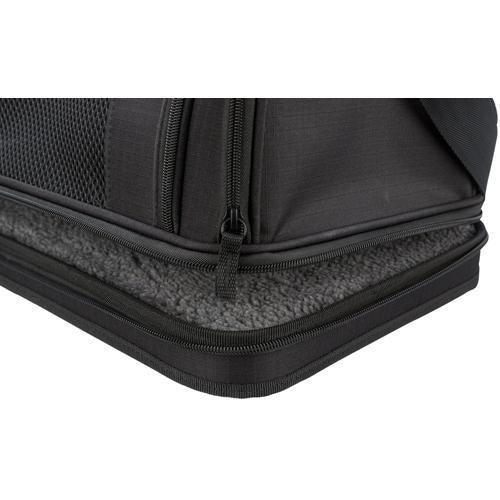 Trixie Gate airline carrier, 28 × 25 × 45 cm, black - animondo.dk