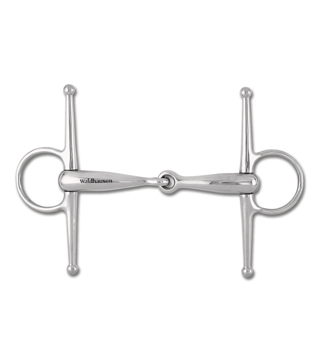 Waldhausen Full Cheek Snaffle Bit SS, solid, R: 5 cm, T: 16 mm - animondo.dk