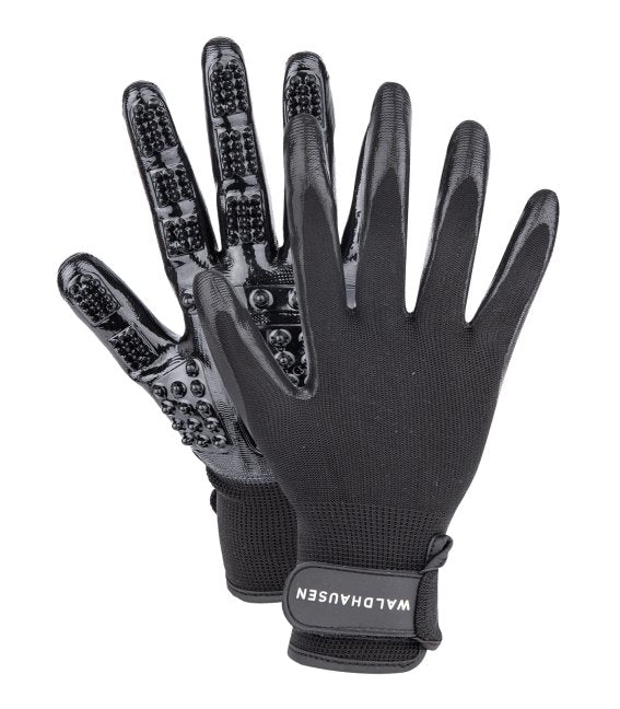 Waldhausen Grooming glove - Sort - animondo.dk