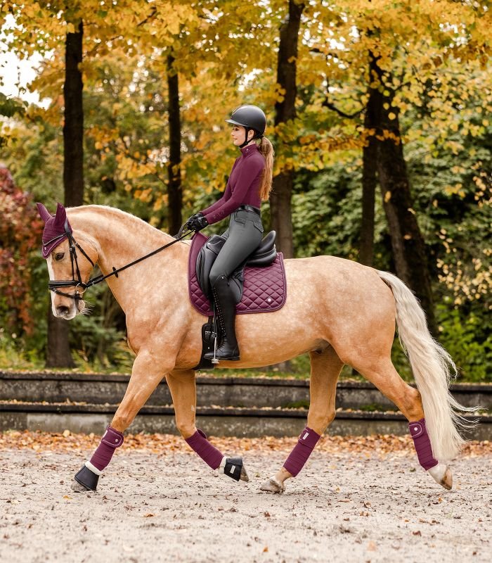 Waldhausen Nepal Fleecebandager - Burgundyred - animondo.dk