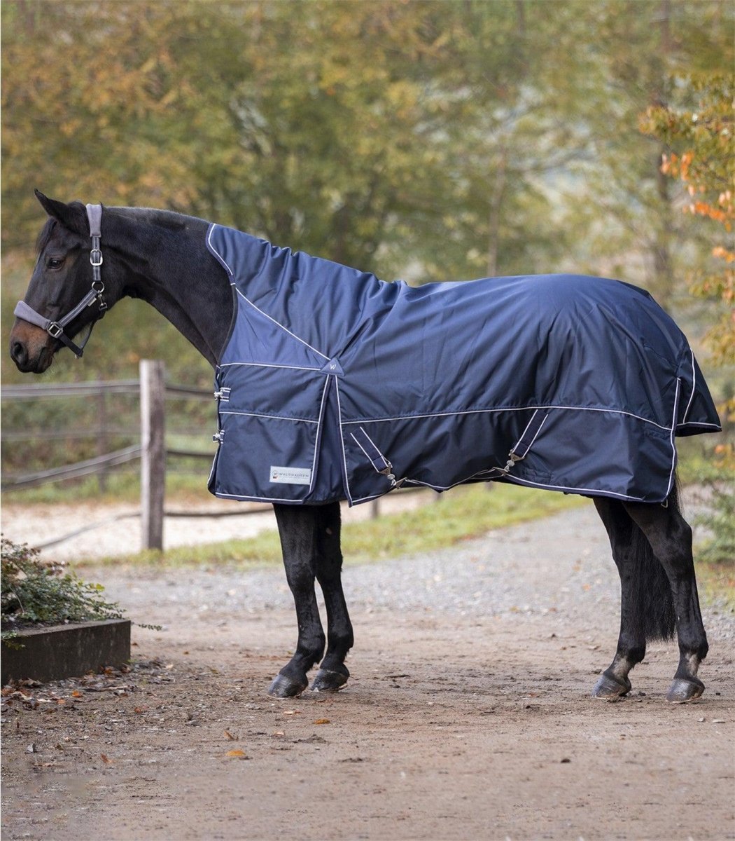 Waldhausen Outdoor Rug Premium, High Neck 200 g - Nightblue - animondo.dk