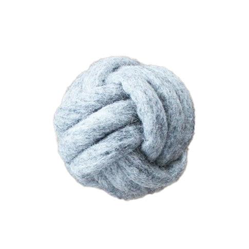 Wooldot Knotted Dog Ball - Steel Grey - animondo.dk